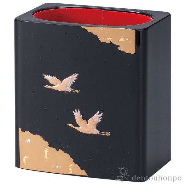 フリースタンド 光輝 黒≪在庫確認後、1~3営業日で出荷≫ ( 名入れ有料 アクセサリー入れ 収納ボックス ケース BOX 宝物 山中漆器 )