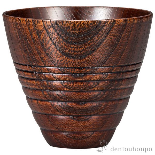 焼酎カップ MORI 拭漆 小≪在庫確認後、1~3営業日で出荷≫ ( 焼酎カップ ビールカップ 保温 保冷 人気 山中漆器 )