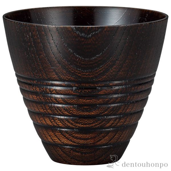 焼酎カップ MORI 黒スリ≪在庫確認後、1~3営業日で出荷≫ ( 焼酎カップ ビールカップ 保温 保冷 人気 山中漆器 )