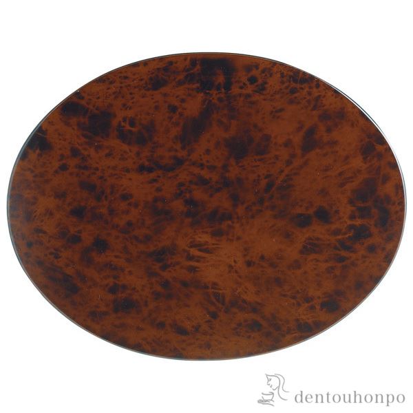 【送料無料】楕円プレースマット ビーダーマイヤースタイル S≪在庫確認後、1~3営業日で出荷≫ ( ラックヌーボー 折敷 ランチョンマット お盆 トレイ トレー 祝膳 会席膳 業務用 飲食店 和食 テーブルコーディネート 新年 お食い初め 山中漆器 )