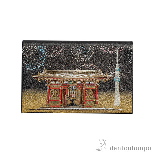 カードケース 浅草雷門≪在庫確認後、1~3営業日で出荷≫ ( 名入れ有料 メンズ レディース 名刺ケース カードケース 女性 山中漆器 )
