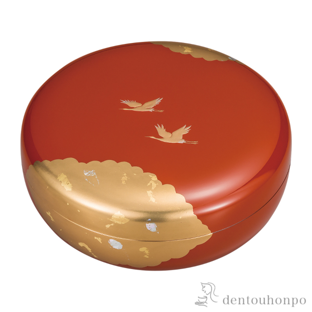 【送料無料】菓子器 光輝 洗朱≪在庫確認後、1~3営業日で出荷≫ ( 名入れ有料 和食 食器 おつまみ 朝食 煮物 山中漆器 )