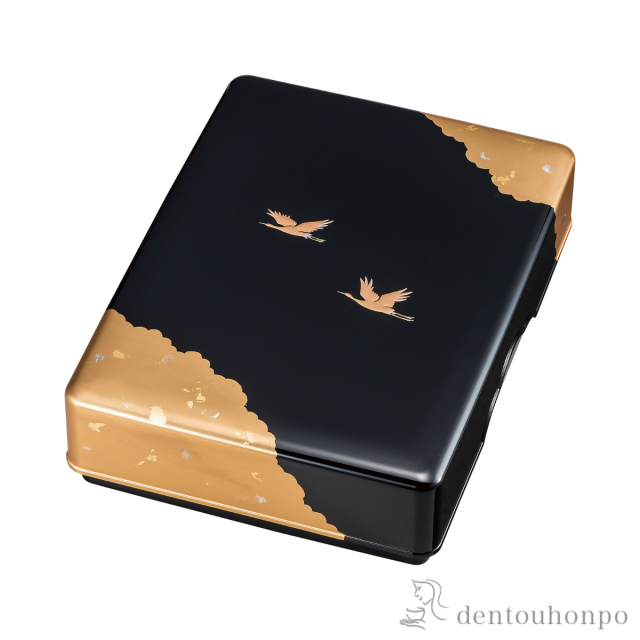 多用文庫 光輝 黒 11.5号≪在庫確認後、1~3営業日で出荷≫ ( 名入れ有料 アクセサリー入れ 収納ボックス ケース BOX 宝物 山中漆器 )