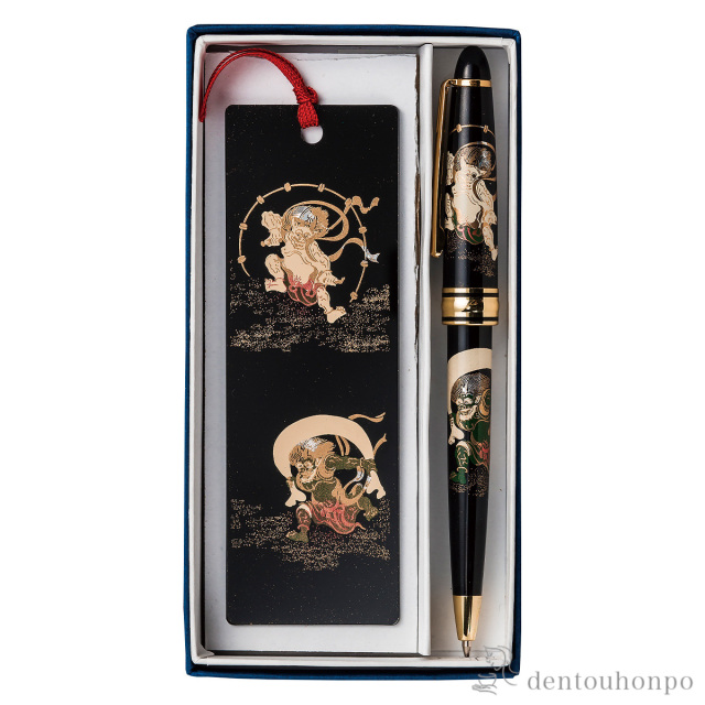 漆芸ボールペン＆しおり 風神雷神 / マウスパッド USBカード