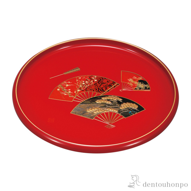 【送料無料】丸盆 兼六 10号≪在庫確認後、1~3営業日で出荷≫ ( ランチョンマット コーディネート 和食 洋食 おすすめ 山中漆器 )