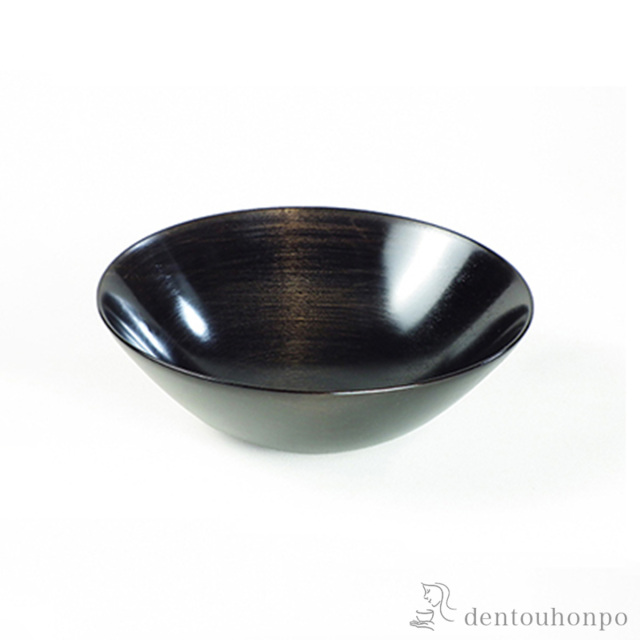 木製背高うす鉢 神代色 150mm≪在庫確認後、7営業日程で出荷≫ ( 和食 食器 おつまみ 朝食 煮物 山中漆器 )