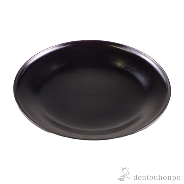 【送料無料】木製中皿 神代色 180mm≪在庫確認後、7営業日程で出荷≫ ( プレート おつまみ 料理 和食 洋食 山中漆器 )