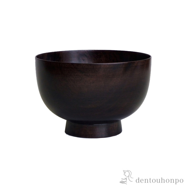 木製汁椀 桜　京椀 神代色 径10.5cm≪在庫確認後、7営業日程で出荷≫ ( 雑煮椀 お椀 お吸い物 味噌汁 おすすめ 山中漆器 )