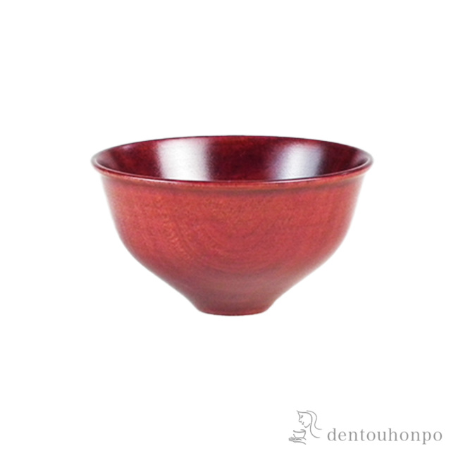 木製猪口 茜 / ぐいのみ 盃 酒器 猪口 日本酒 山中漆器 ≪在庫確認後