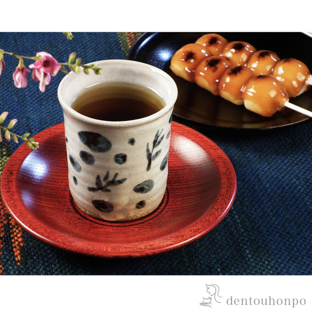 山中漆器 茶托 まとめ売り 送料無料】 木製茶托 茜 大 5客セット / 茶たく 湯のみ 湯呑み 日本茶