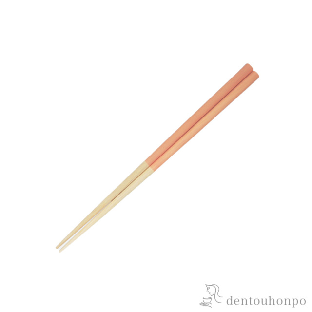 木製箸 彩いろ　　 もも 21.5cm≪在庫確認後、7営業日程で出荷≫ ( お箸 プレゼント はし 高級箸 塗り箸 山中漆器 )