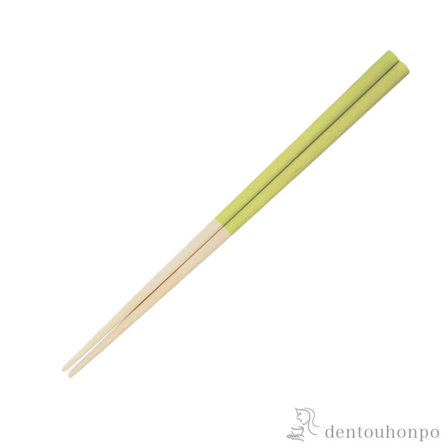 木製箸 彩いろ　　 うぐいす 23.5cm≪在庫確認後、7営業日程で出荷≫ ( お箸 プレゼント はし 高級箸 塗り箸 山中漆器 )