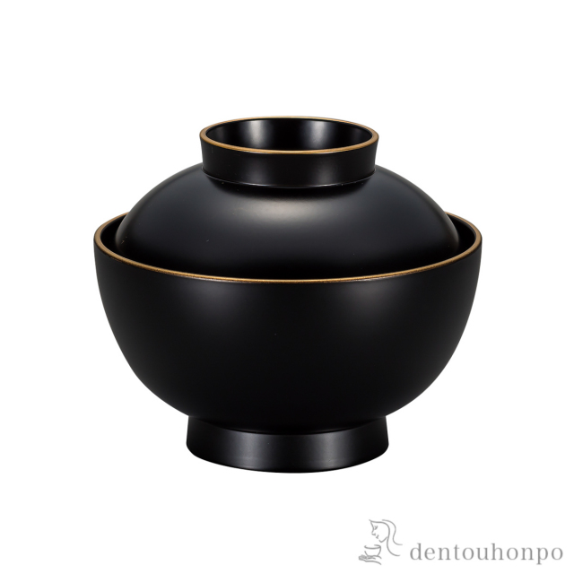 大和雑煮椀 黒 食洗機・レンジ対応 / お正月 新年 雑煮椀 お椀 お