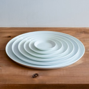 【送料無料】TY Round Plate White 6サイズセット≪在庫確認後、7営業日程で出荷≫ ( 1616 ／ arita japan 母の日 プレゼント 初任給 ラウンドプレート 食器 ホワイト プレゼント おしゃれ 有田焼 )