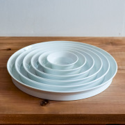 【送料無料】TY Round Deep Plate Plain White 6サイズセット≪在庫確認後、10~14営業日程で出荷≫ ( 1616 ／ arita japan 母の日 プレゼント 初任給 ラウンドディーププレート 食器 ホワイト プレゼント おしゃれ 有田焼 )