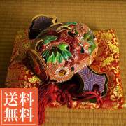 【送料無料】九谷焼 小槌 盛 9号≪売り切れました≫ ( 木札名入れ有料 退職祝い 定年 打出の小槌 金の小槌 置物 九谷焼 )