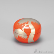 【送料無料】玉匣（たまくしげ） 小物入れ 光琳松 洗朱≪在庫確認後、7営業日程で出荷≫ ( 手作り サイドテーブル チェスト リビング 人気 越前漆器 )