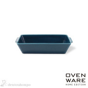 耐熱皿 OVENWARE スクエア ブルー M≪在庫確認後、10~14営業日程で出荷≫ ( OVENWARE 和食 食器 おつまみ 朝食 煮物 波佐見焼 )