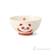 【送料無料】飯碗 赤パンダ 3個セット≪1ヶ月程で出荷予定≫ ( 退職祝い 定年 ごはん 白ご飯 お茶碗 飯碗 おすすめ 波佐見焼 )