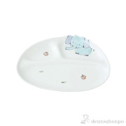 仕切ミニプレート ぞう≪売り切れました≫ ( 初任給 プレゼント 父の日 お子様用 離乳食 ベビー 食器 キッズ 波佐見焼 )
