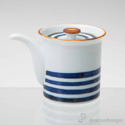 染文様 汁次 濃線紋≪3ヶ月程で出荷≫ ( ソース入れ 醤油さし ガラス 液だれしない 魚 波佐見焼 )