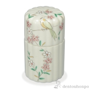 【送料無料】楊枝入 花丸花鳥≪在庫確認後、1~3営業日で出荷≫ ( 名入れ有料 母の日 プレゼント 初任給 つまようじ ようじ入れ お店 キッチン・テーブル 人気 清水焼 京焼 )
