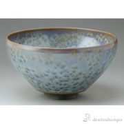 【送料無料】花結晶 抹茶碗 錆浅葱≪在庫確認後、1~3営業日で出荷※5／8以降≫ ( 清水焼 京焼 名入れ有料 初任給 プレゼント 母の日 抹茶碗 茶道具 茶器 お稽古用 抹茶 清水焼 京焼 )