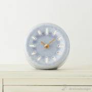 【送料無料】京 とけい table 銀藤≪在庫確認後、1~3営業日で出荷≫ ( 清水焼 京焼 置時計 置き時計 アクセサリー パソコンデスク 人気 清水焼 京焼 )