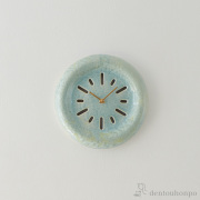 【送料無料】京 とけい wall 緑≪在庫確認後、1~3営業日で出荷≫ ( 清水焼 京焼 置時計 置き時計 アクセサリー パソコンデスク 人気 清水焼 京焼 )