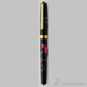 【送料無料】金沢箔万年筆 金魚≪在庫確認後、1~3営業日で出荷≫ ( 箔一 退職祝い 定年 まんねんひつ インク付 文房具 万年ひつ 山中漆器 金沢金箔 )