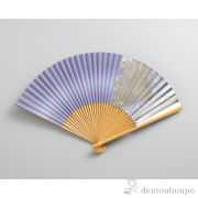 【送料無料】金沢箔扇子 彩美 藤鼠≪在庫確認後、1~3営業日で出荷≫ ( せんす 扇 うちわ 人気 おすすめ 金沢金箔 )