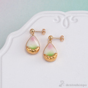 【送料無料】ピアス 春の雫≪在庫確認後、通常即日で出荷≫ ( おしゃれ かわいい ジュエリー アクセサリー ギフト 九谷焼 )