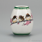 【送料無料】一輪生 すずめ 3.5号≪在庫確認後、1~3営業日で出荷≫ ( 花瓶 おしゃれ 花器 フラワーベース おすすめ 九谷焼 )