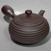 平形線ビリ 急須≪在庫確認後、1~3営業日で出荷≫ ( ティーポット お茶 煎茶 日本茶 おすすめ 萬古焼 )