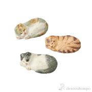 箸置き おやすみ猫トリオ 3種セット≪在庫確認後、10~14営業日程で出荷≫ ( へちもん ギフトセット 結婚祝い 箸休め はしおき おしゃれ 信楽焼 )