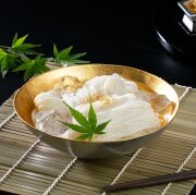 【送料無料】大鉢 Kuzushi Tare 金箔 特大≪在庫確認後、21営業日程で出荷≫ ( 能作 母の日 プレゼント 初任給 和食 食器 料理 食器 パーティー 高岡銅器 )