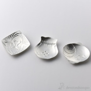 【送料無料】福楽 まめざら 向鶴　宝袋　小槌 3個セット≪13時までのご注文即日発送(休業日を除く)≫ ( あすつく 母の日 プレゼント 初任給 カレー皿 ガラス 大皿 盛皿 セット 高岡銅器 )