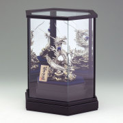 【送料無料】銀製 瑞雲昇龍 宝珠／ラピス 100g≪在庫確認後、10~14営業日程で出荷≫ ( 高級 コレクション 美術品 工芸品 伝統 東京銀器（銀工芸） )