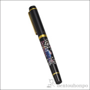 漆芸万年筆 富士桜≪在庫確認後、1~3営業日で出荷≫ ( 名入れ有料 まんねんひつ インク付 文房具 万年ひつ 山中漆器 山中漆器 )