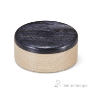 【送料無料】蓋物 Colorful BOX ブラック　 本体ナチュラルシャイン≪在庫確認後、1~3営業日で出荷≫ ( スプーン はちみつ 和食 中華 食器 山中漆器 )