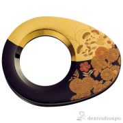 【送料無料】漆芸ルーペ はなの≪注文後に商品取り寄せ、後日納期連絡致します≫ ( 名入れ有料 退職祝い 定年 ライト付き LED 読書 携帯 人気 山中漆器 )