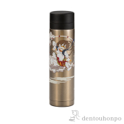 【送料無料】水筒 風神雷神／金≪売り切れました≫ ( 名入れ有料 父の日 プレゼント 初任給 容器 お茶 焼酎 冷水 おしゃれ 山中漆器 )