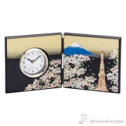 時計 東京タワー 小≪在庫確認後、1~3営業日で出荷≫ ( 名入れ有料 置時計 置き時計 アクセサリー パソコンデスク 人気 山中漆器 )