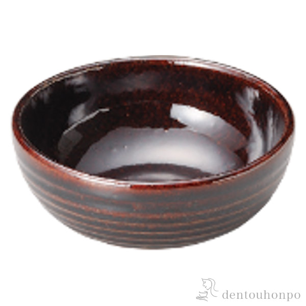 丸小鉢 飴釉≪在庫確認後、7営業日程で出荷≫ ( 和食 とんすい おつまみ 朝食 料理 萬古焼 )