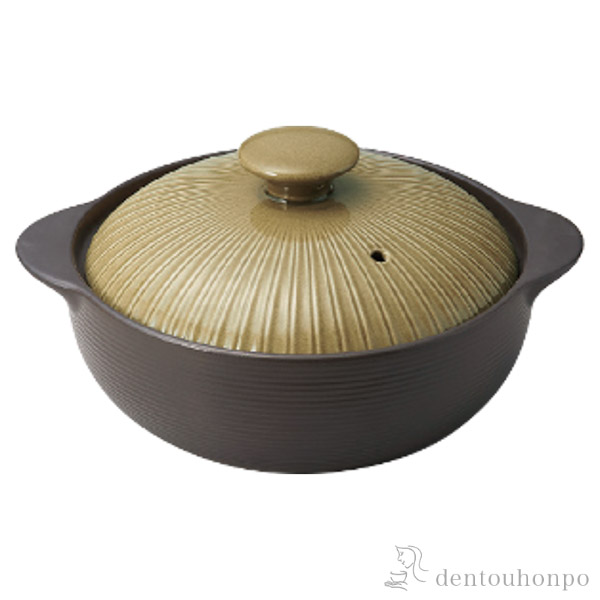 【送料無料】ＩＨ土鍋 サーマテック オリーブ 6.5号(1~2人用)≪在庫確認後、7営業日程で出荷≫ ( IH対応 直火対応 ごはん おかゆ おすすめ   )