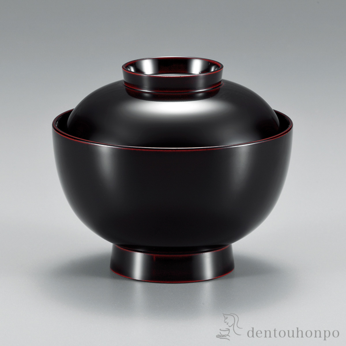 【送料無料】吸物椀 溜内黒 5客≪在庫確認後、7営業日程で出荷≫ ( 雑煮椀 お椀 お吸い物 味噌汁 おすすめ 越前漆器 )