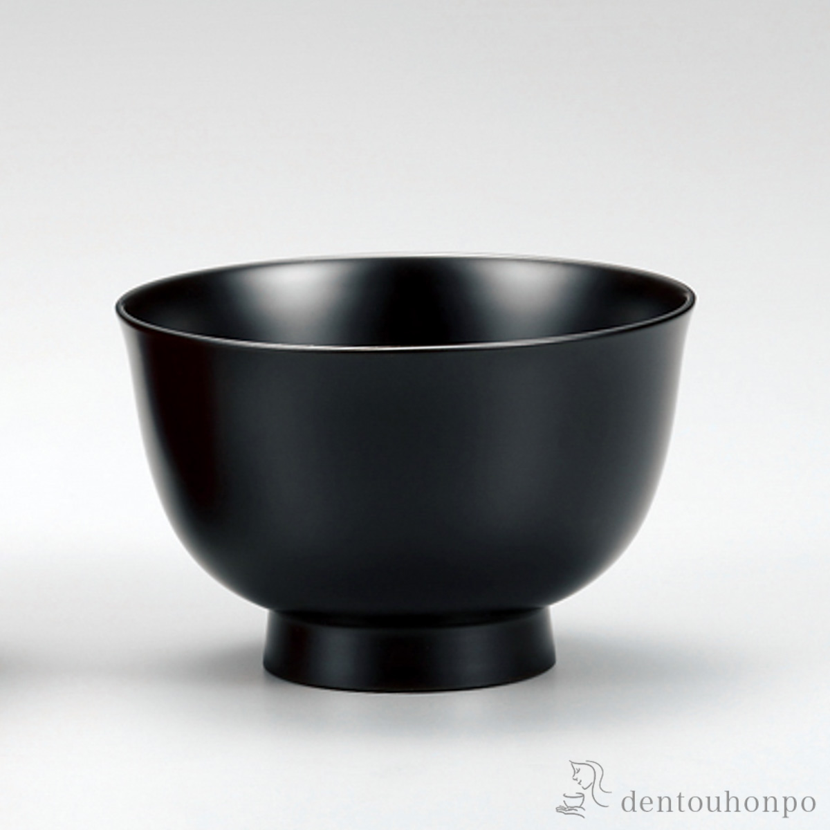【送料無料】端反り汁椀 黒溜 3.6号 5客≪在庫確認後、7営業日程で出荷≫ ( 雑煮椀 お椀 お吸い物 味噌汁 おすすめ 越前漆器 )