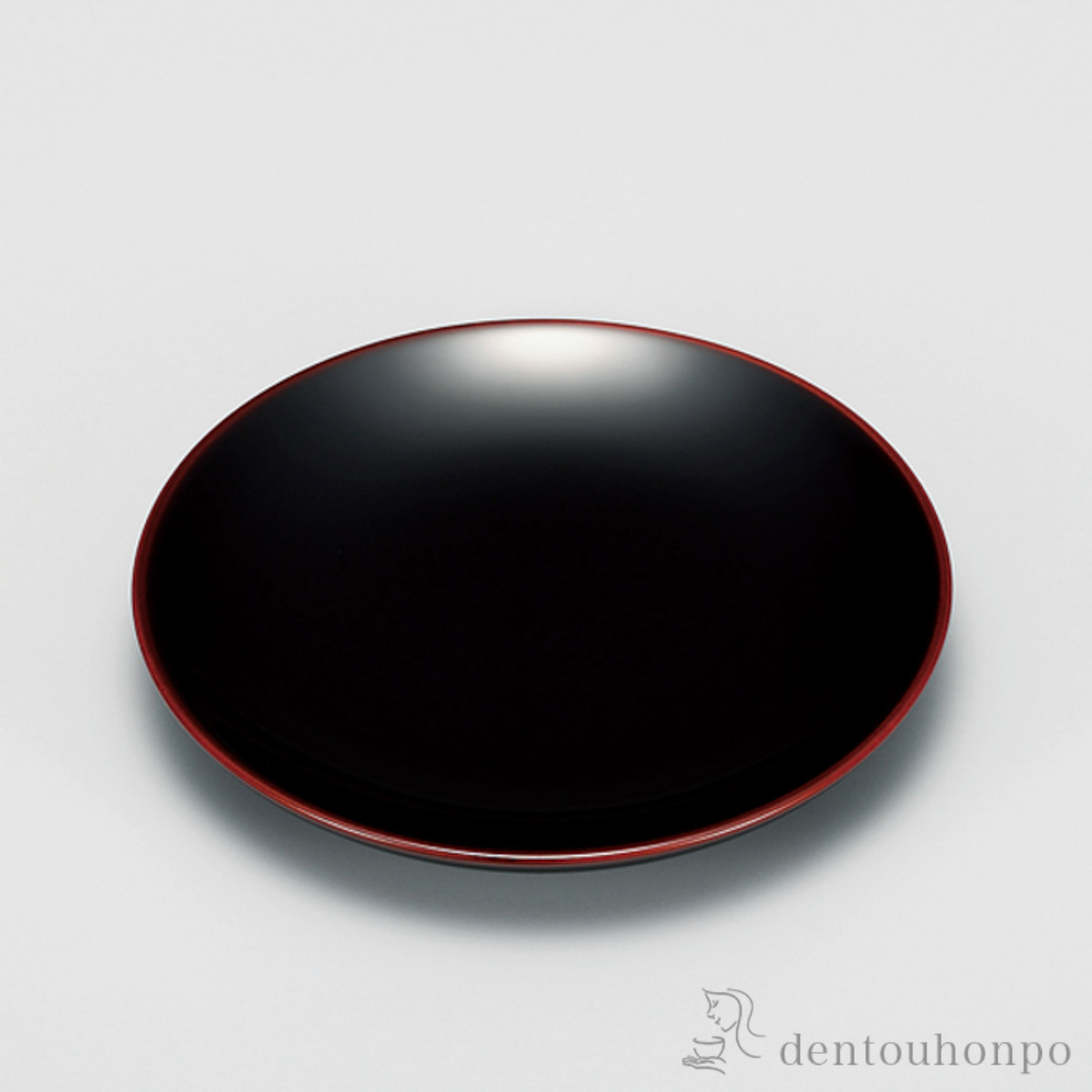 【送料無料】銘々皿 溜 4.5号 5枚≪在庫確認後、7営業日程で出荷≫ ( 和食器セット お皿 揃える 食器 和食 越前漆器 )