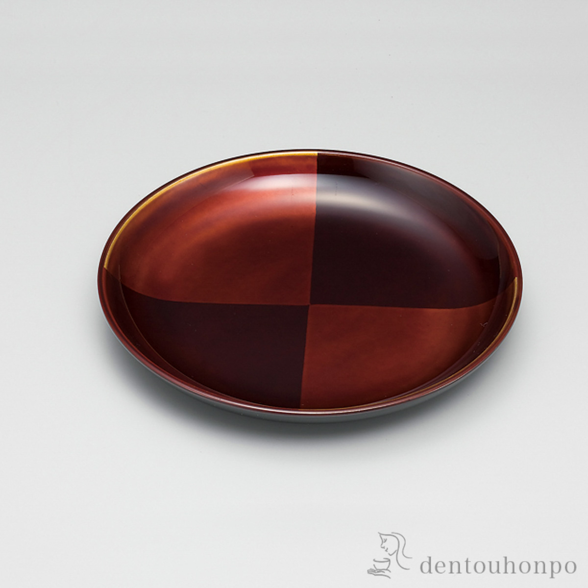 【送料無料】銘々皿 市松白檀 5枚≪在庫確認後、7営業日程で出荷≫ ( 退職祝い 定年 和食器セット お皿 揃える 食器 和食 越前漆器 )