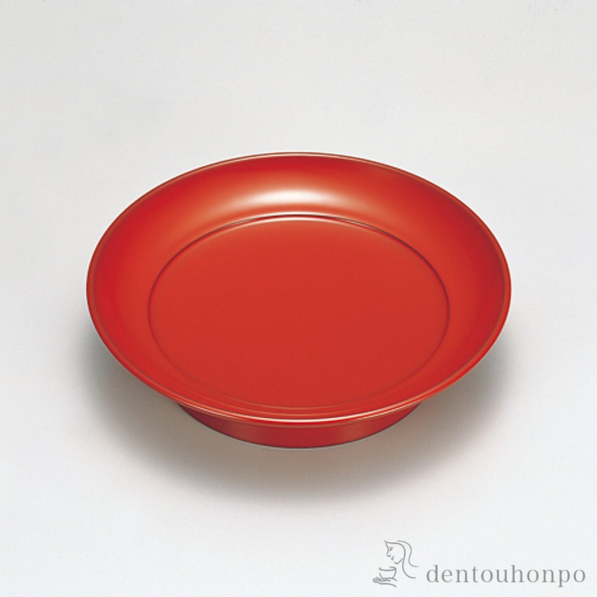 椿皿 古代朱 5枚≪在庫確認後、7営業日程で出荷≫ ( 和食器セット お皿 揃える 食器 和食 越前漆器 )